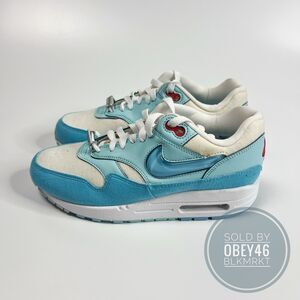 Nike Air Max 1 Puerto Rico Day Blue Gale Size 4M 5.5W